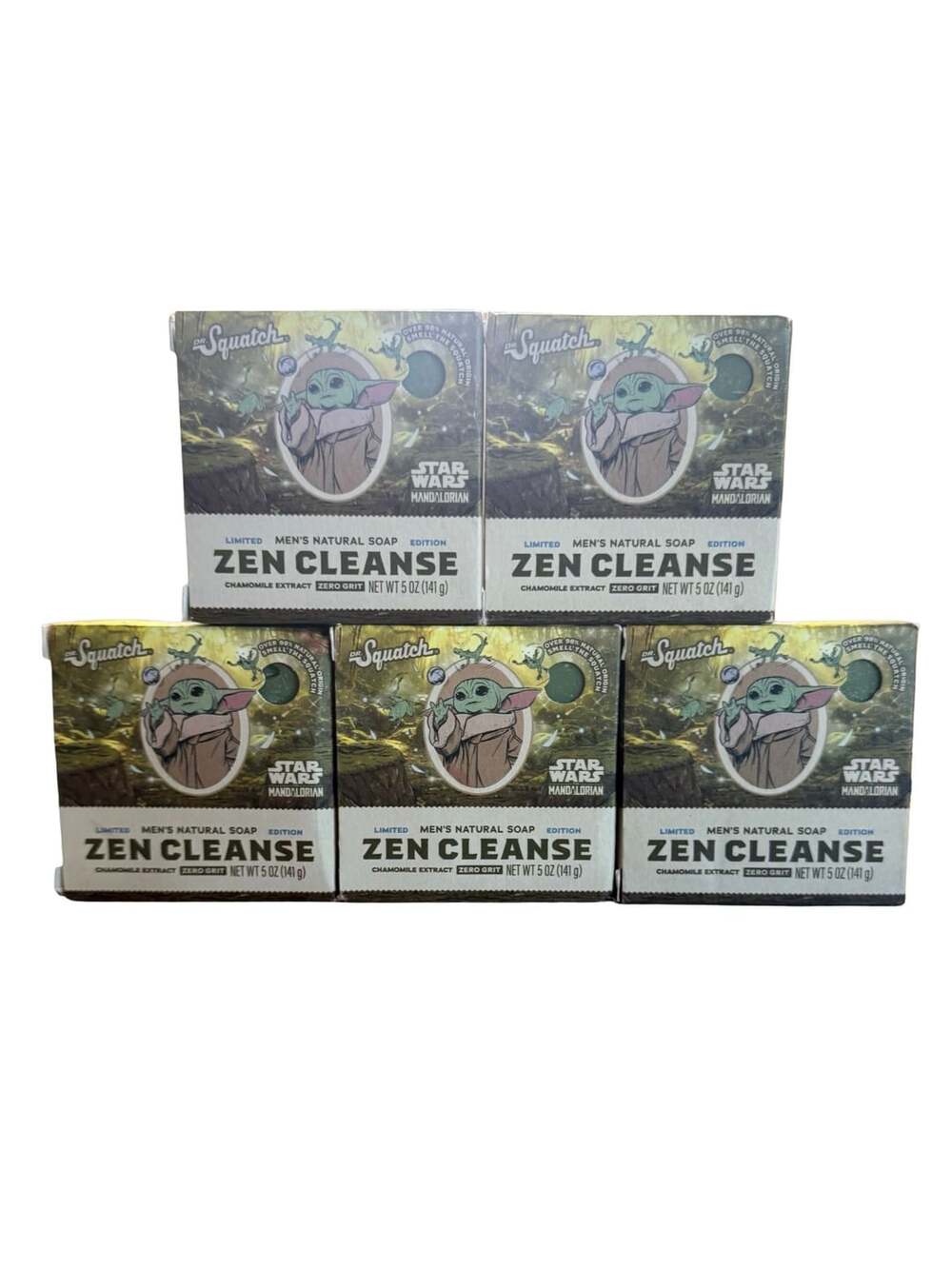 Dr. Squatch Disney Limited Edition Star Wars Mandalorian Zen Cleanse Soap-5 Bars